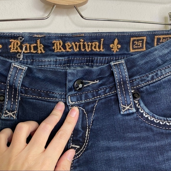 Rock Revival Jacklyn Easy Boot Stretch Jean sequin - Picture 5 of 13